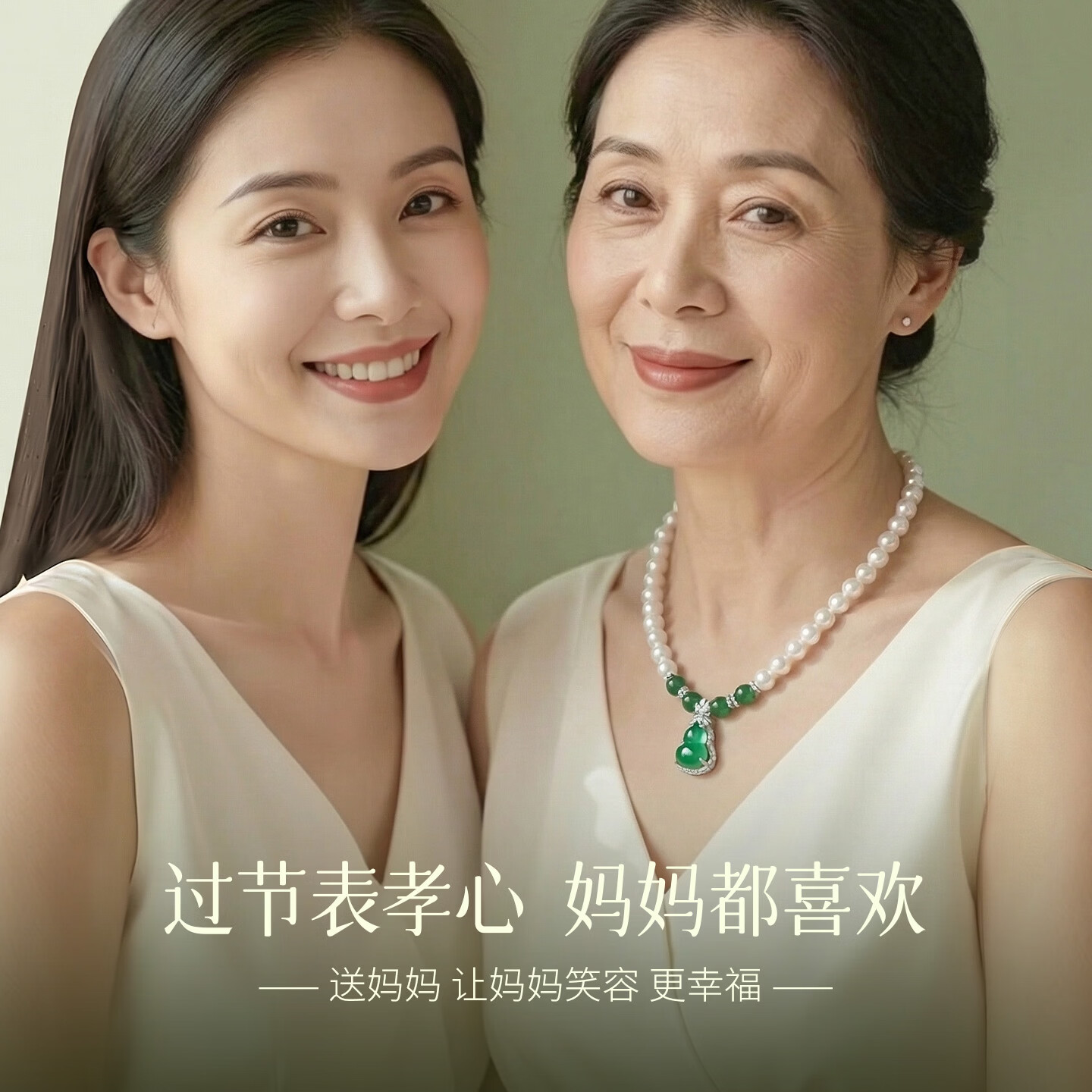 卡伦蒂亚（KARENTIYA）珍珠项链女天然玉髓送妈妈婆婆母亲节轻奢高级感颈链长辈生日礼物 【玉满安康】玉髓露珠珍珠项链10mm--红锦礼盒