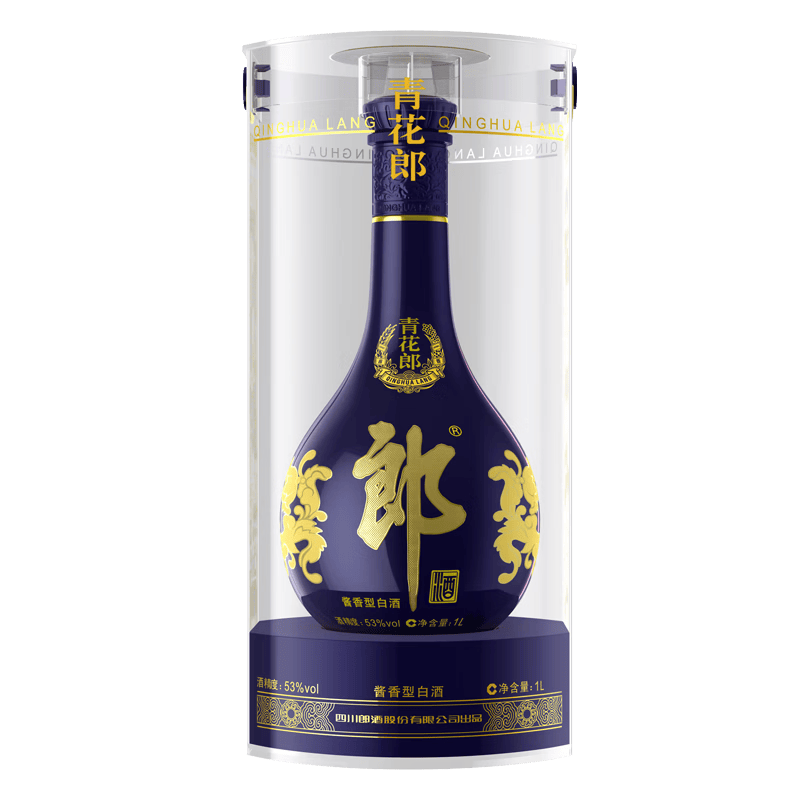 郎酒青花郎酒  酱香型白酒 收藏摆柜 宴请送礼 53度 1000mL 1瓶