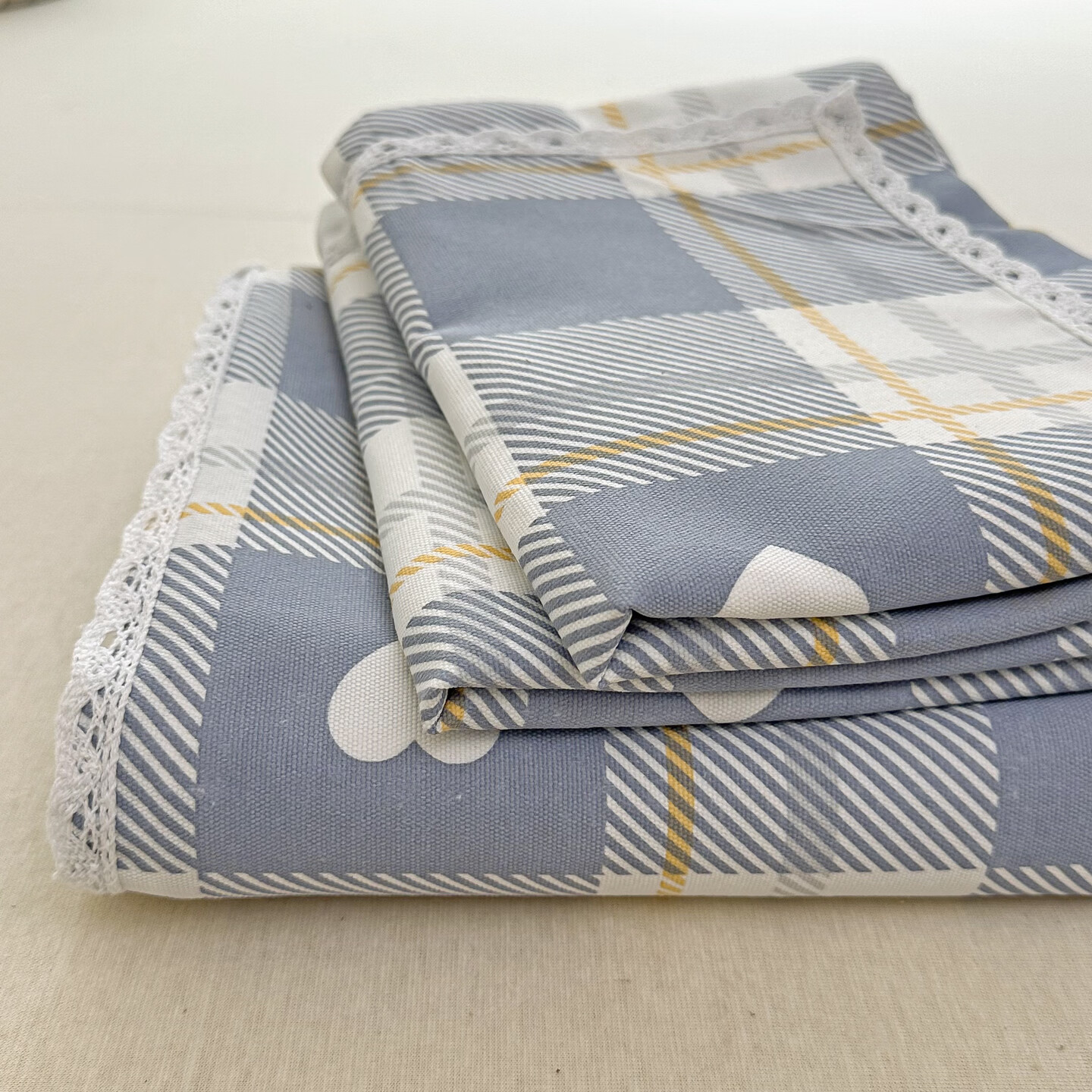 多兰诗（Duolanshi）原棉老粗布床单 加厚可水洗机洗单双人被单老粗布凉席 简爱 200cm*230cm 床单+2只枕套