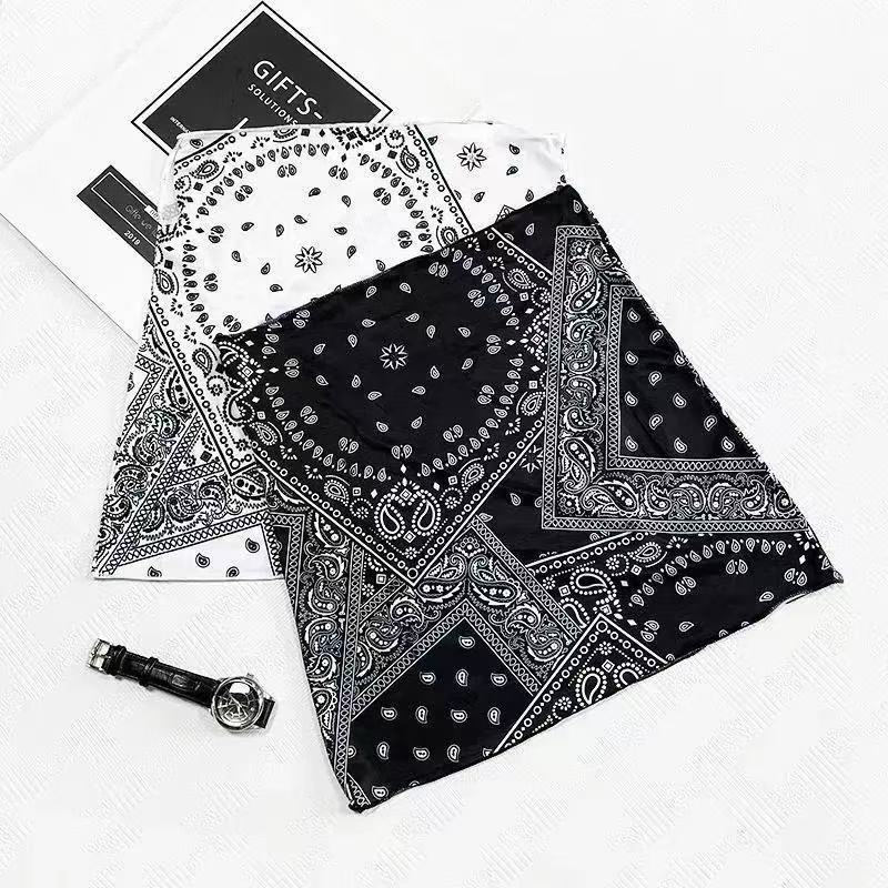 【买一送一】夏季新款防晒面罩男女遮全脸新款骑行遮阳护颈面巾 【黑色+白色】2条装