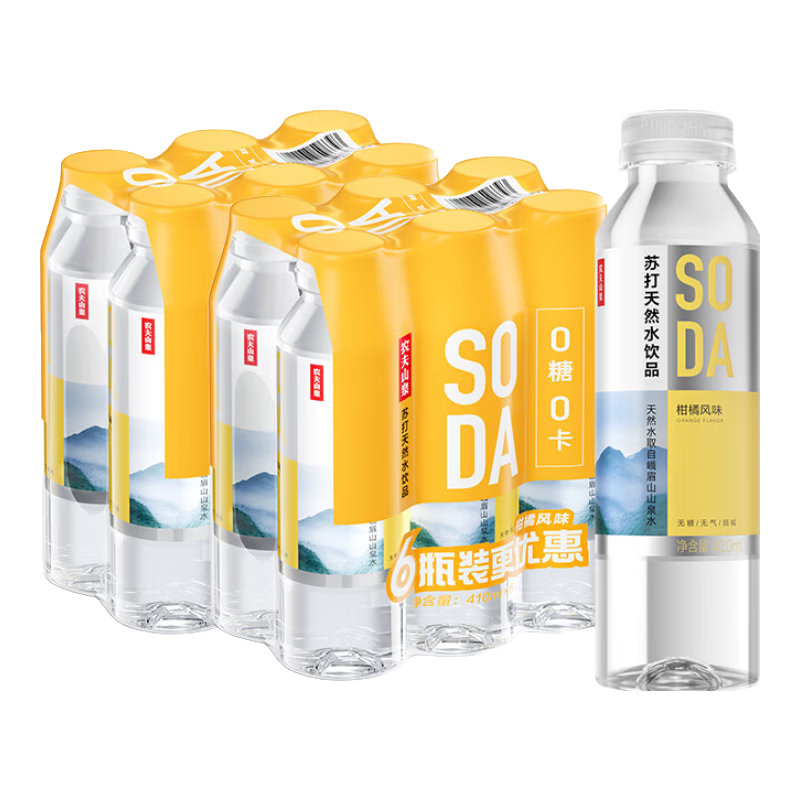 ũ��ɽȪ�մ���Ȼˮ ��Ʒ���������� �մ���Ȼˮ ����+����410ml*6ƿ*2�� ���� 30.8Ԫ