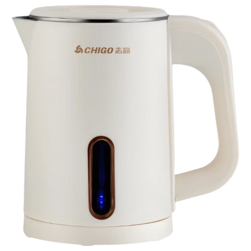 志高迷你電熱水壺宿舍專用不跳閘小型燒水壺小功率600W開水壺便攜式電水壺家用旅行便攜辦公室燒水杯 0.8L [自動(dòng)斷電/雙層防燙/600W小功率]
