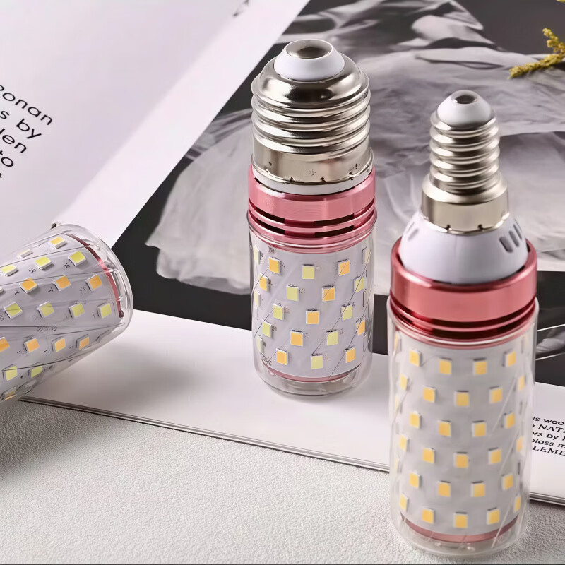 欧普照明LED高亮节能灯泡E27E14螺口家用筒灯吊灯管 小螺口（三色变光）买五送一6只装 24瓦