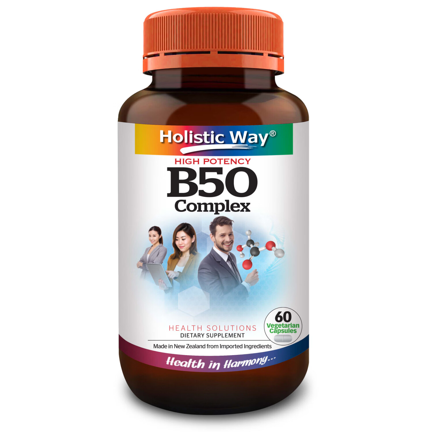 Holistic Way全益康强效B50复合维生素b族胶囊营养包 60粒*1瓶