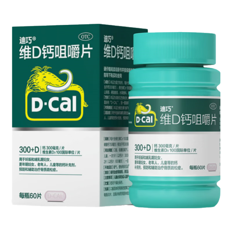 ���ڲ�����[����] ̼���D3�׽�Ƭ(III) 0.75g:100IU*60Ƭ/�� ���˸�Ƭ���������ڸƲ��� 1��(0.75g:100IU*60Ƭ)