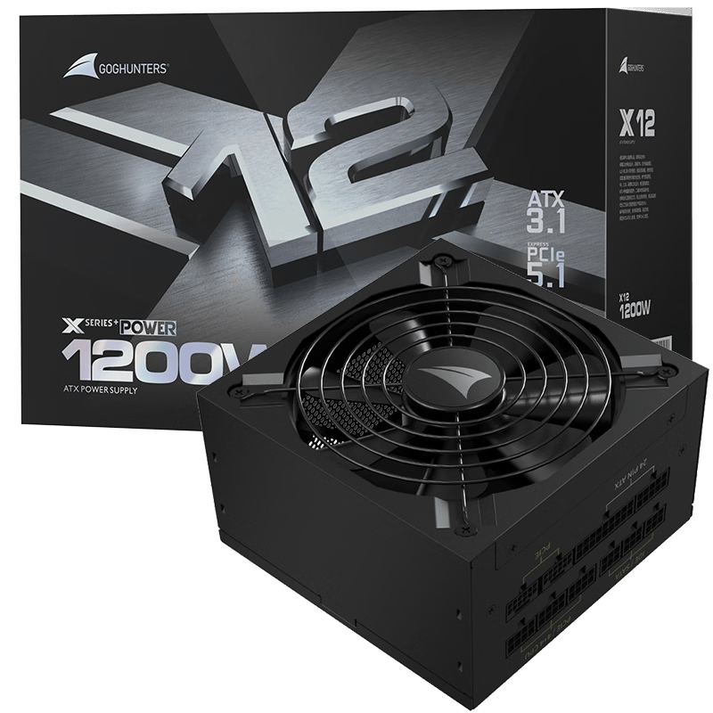 ���� ���ǣ�Great Wall��1200W X12 ����ȫģ��Դ ATX3.1 ԭ��PCIe5.1 �ǻ���ͣ2.0 14CM���� ֧��50ϵ�Կ�    599Ԫ