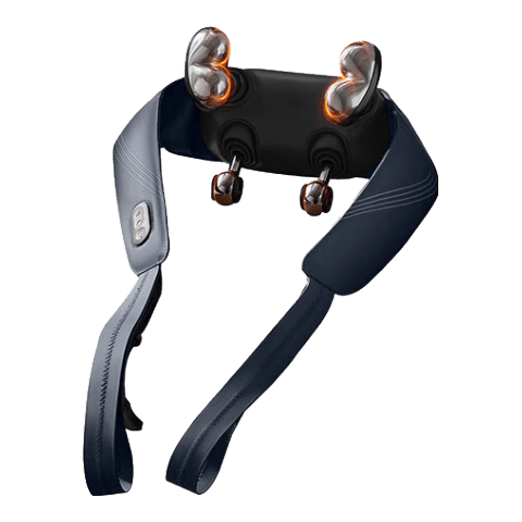 飞利浦小金鱼颈椎按摩器按摩披肩颈部热敷按摩仪颈椎腰背部按摩仪实用送男女生礼物父母礼物母亲节礼物 5203N-升级热敷金属头【旗舰款】