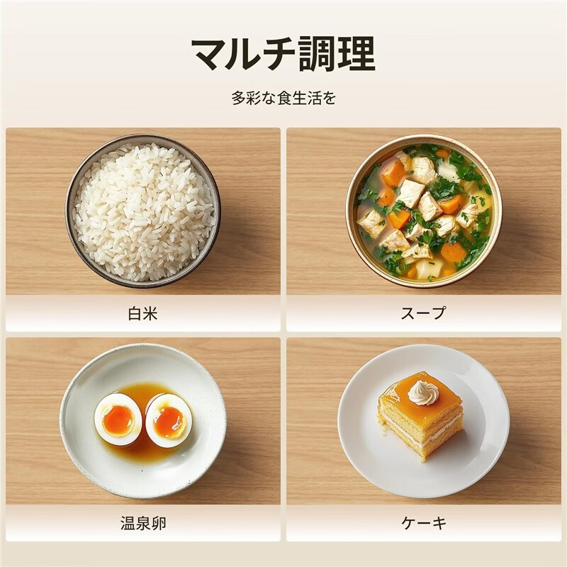 comfee【日本直邮】comfee家用迷你多功能电饭煲 1-2人份 快速煮饭 多种烹饪菜单【需变压器】 MB-FB12X1【需变压器】 1.08L