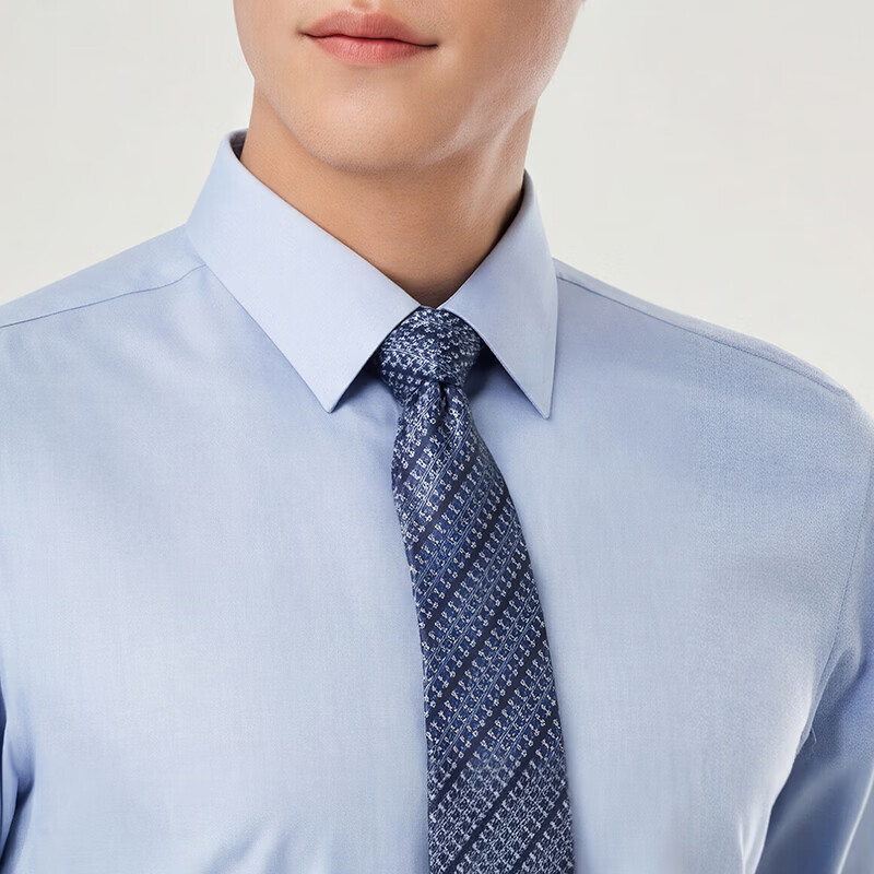 雅戈尔（YOUNGOR）2026春夏青年男长袖衬衫 蓝色 39 （170/88A）