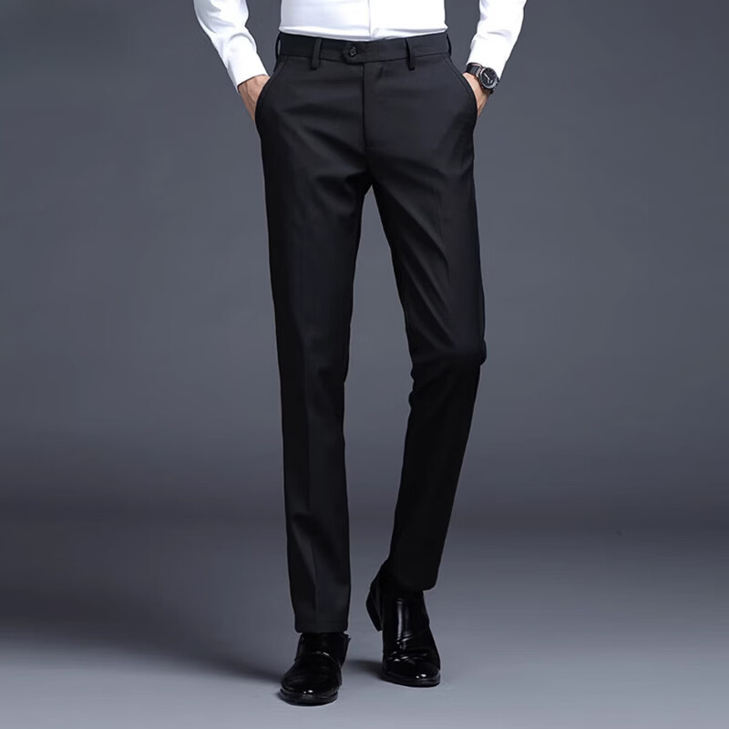 丨利郎丨男士西裤2026春季新款直筒修身商务正装轻薄免烫休闲裤 蓝色 薄款 38 【3尺0】