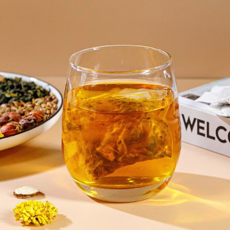 同仁堂胖东来代购特级菊花枸杞决明子茶金银花养生茶熬夜护眼明目独立茶 120包熬夜追剧家庭装3盒 160g*3盒