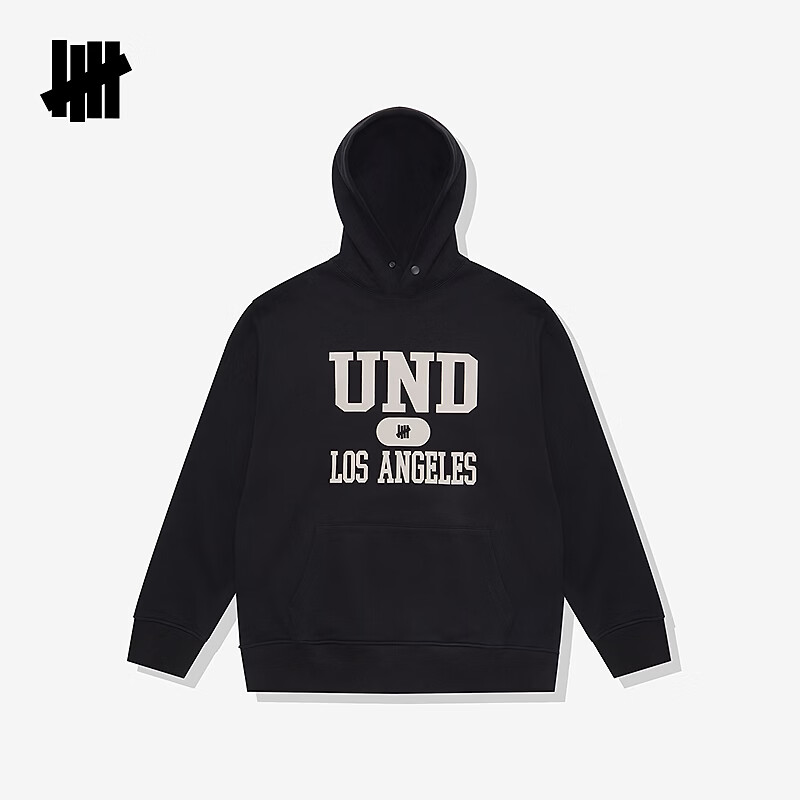 UNDEFEATED五条杠官方秋季新品连帽卫衣 黑色 XL