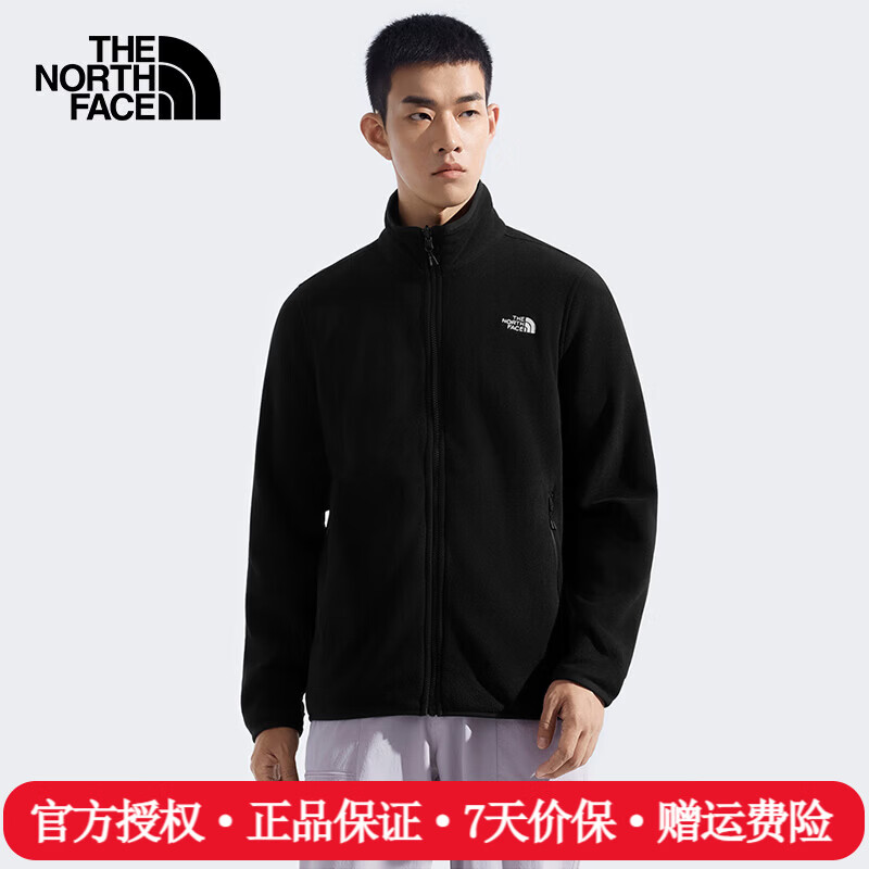 The North Face北面抓绒衣男26春夏新款户外运动保暖可搭配冲锋衣内胆外套8FHX JK3/宇宙黑 L /175/100A