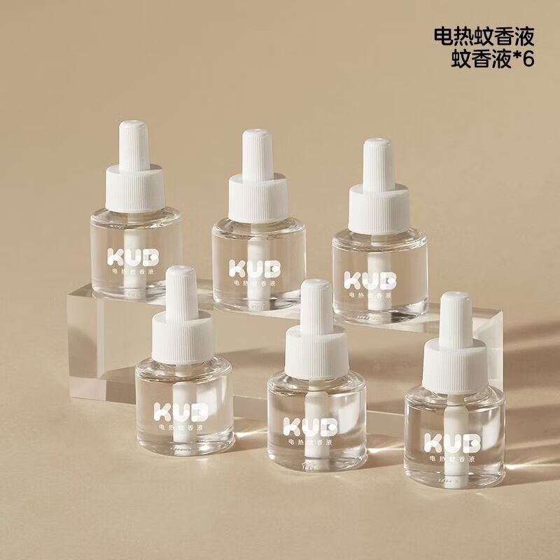 可优比（KUB）电热蚊香液 无烟无味温和安全室内专用驱蚊液 防蚊灭蚊器家庭 【囤货装】补充装6瓶
