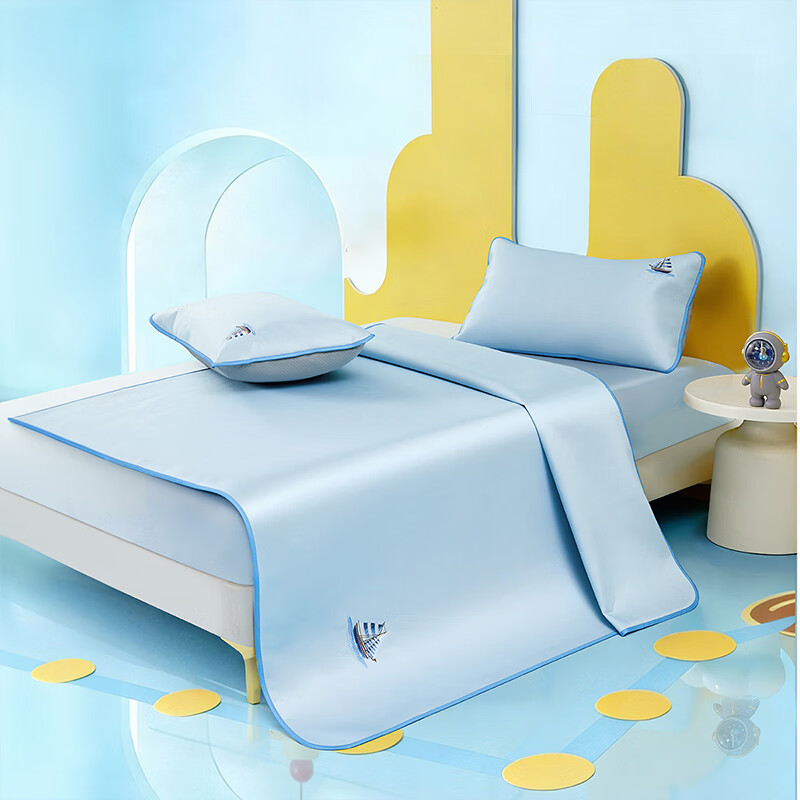 水星家纺海滨航海梦1000D冰丝席 海滨航海梦1000D冰丝席 200cm*90cm