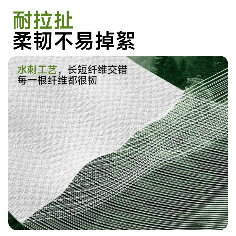 尔木萄（AMORTALS）悬挂式洗脸巾一次性底部抽取式擦脸巾加大加厚壁挂式洁面巾家庭装 2提/共1200g-双人装 【无挂钩】