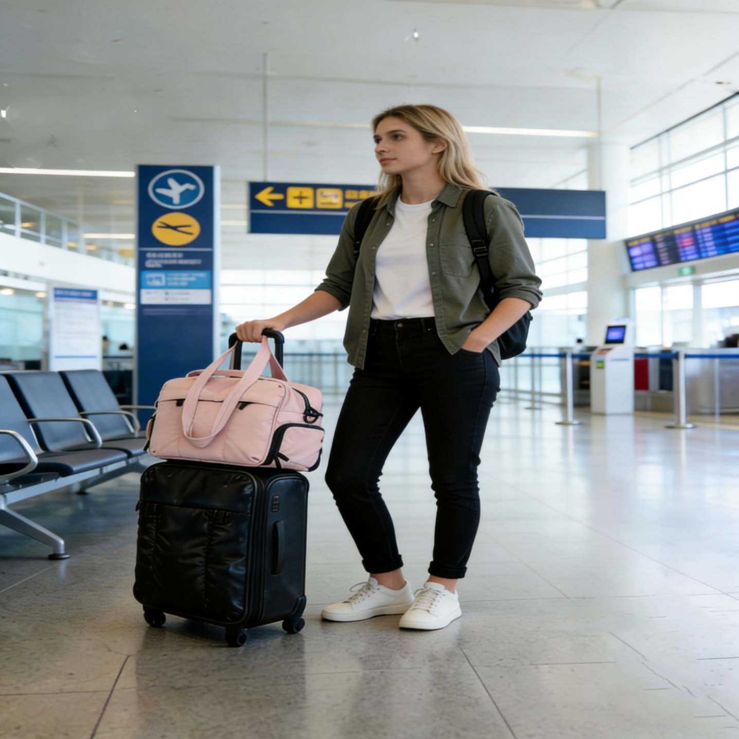 CHUMYUM旅行包女大容量防水托特包短途旅游行李袋网球瑜伽运动健身包 驼色