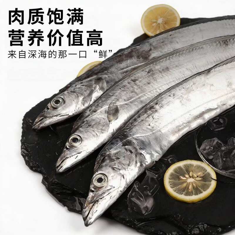 源外园  东海钓带鱼 新鲜船冻特级大钓带鱼整箱大号整条生鲜 鱼类带鱼 3斤无冰带鱼【新鲜饱满】 【4-6两/条】精选黑眼带鱼
