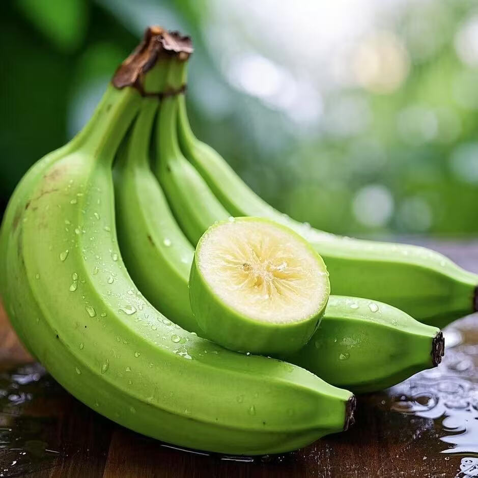彩云之南文山树上熟绿皮香蕉软糯香甜水果香蕉生鲜（3-11月） 云南喀斯特绿皮香蕉净重8斤