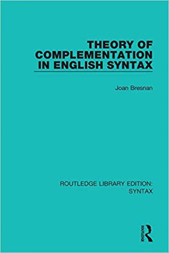【预订】theory of complementation in english