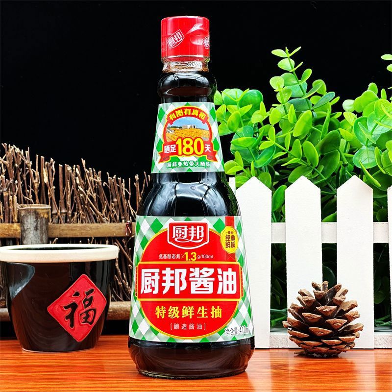 厨邦生抽酱油级鲜生抽410ml瓶装酿造酱油头道凉拌酱油 1瓶