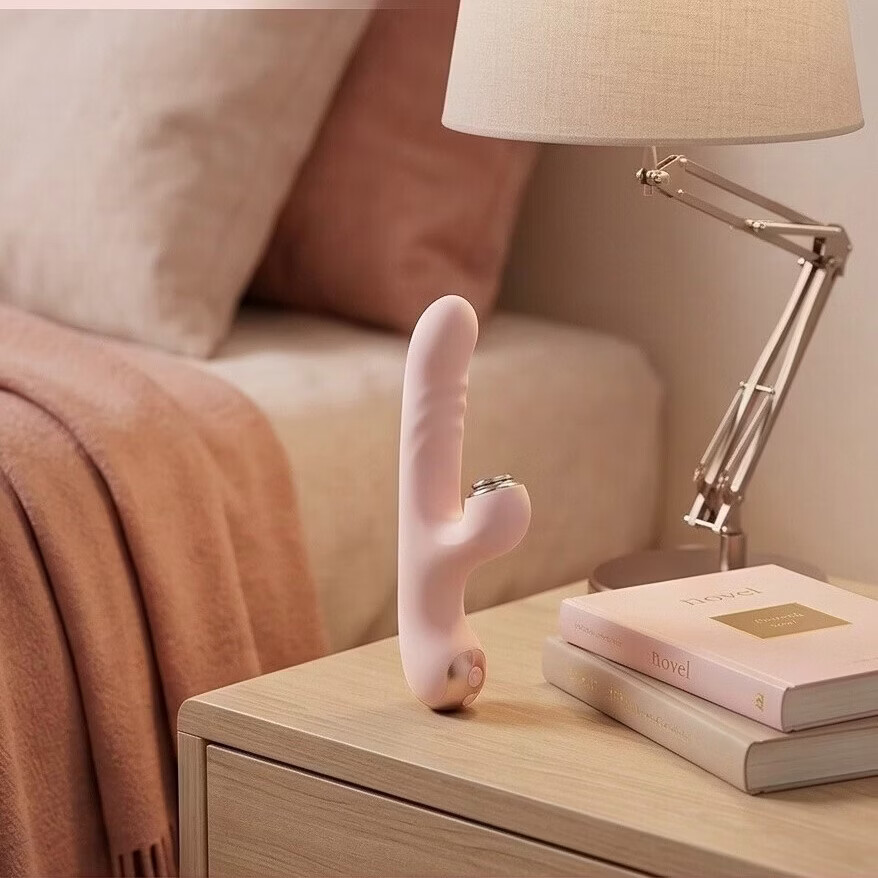 燃烧的蓝女性情趣自慰器震动棒可伸缩G点吮吸舔拍阴道自动抽插静音秒高潮