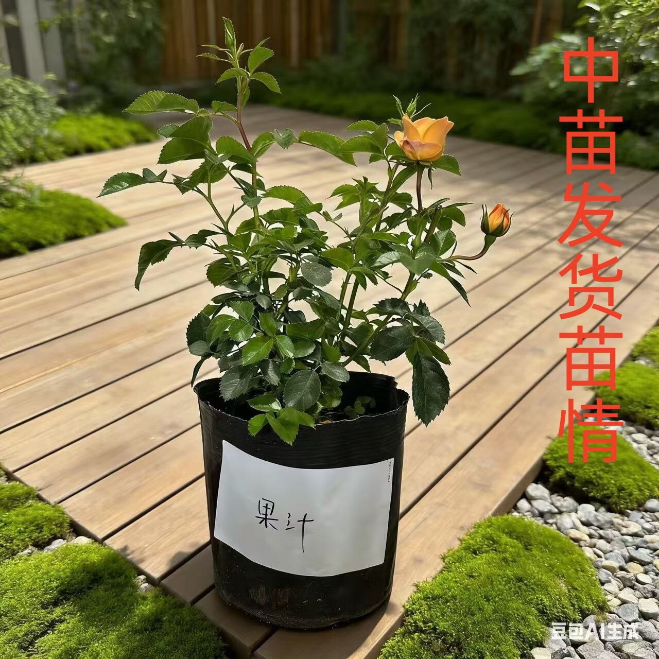 墨薰槿瑞典女王月季花中苗四季开花盆栽阳台灌木花园室外浓香切花玫瑰 天荷繁星中苗【大花浓香，月月开多分支】 高度35厘米左右【21*17】种植杯