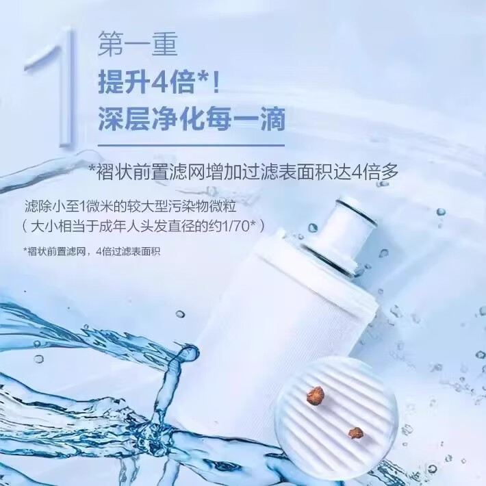 安利（Amway）安利净水器滤芯/益之源紫外线活性炭滤芯匣/适配通用自带前置滤网 安利净水器滤芯