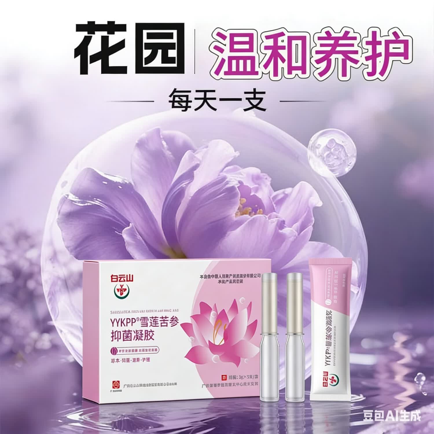 白云山妇科抑菌凝胶阴道炎宫颈炎医用私处专用细霉菌性白带外阴瘙痒保养 四盒20支【霉菌性阴道炎宫颈糜烂瘙痒异味护理凝胶】