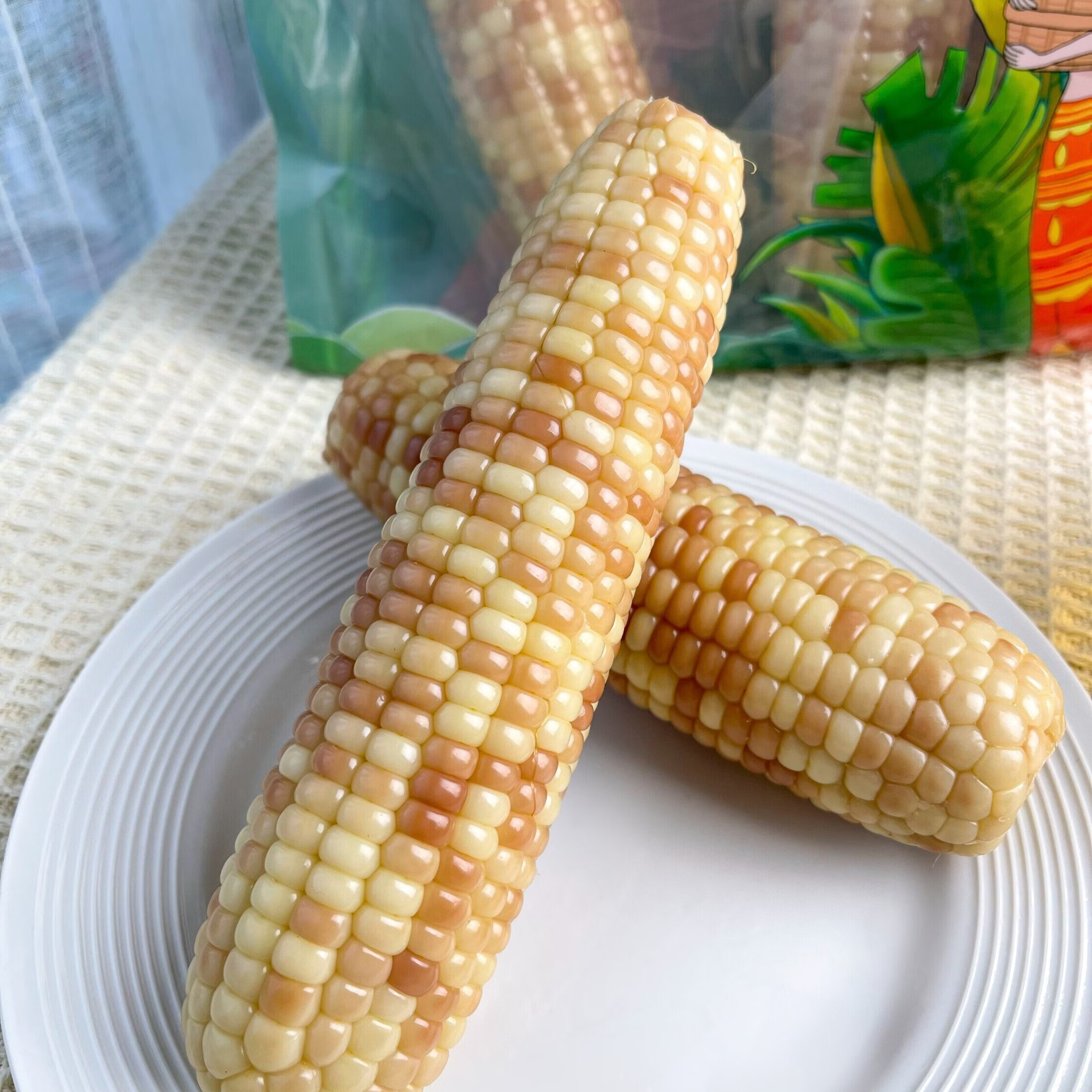 彩云之南西双版甜糯玉米开袋即食减低脂糯玉米真空包装早餐代餐 西双版纳香糯甜玉米1公斤/袋（5根左右）