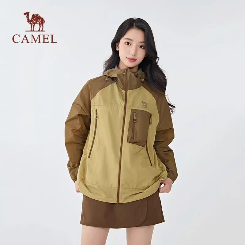 骆驼沐光防晒衣夏季户外2026新款男女同款宽松轻薄凉感透气防晒服外套 冰川灰【男女同款女生拍小一码】 M