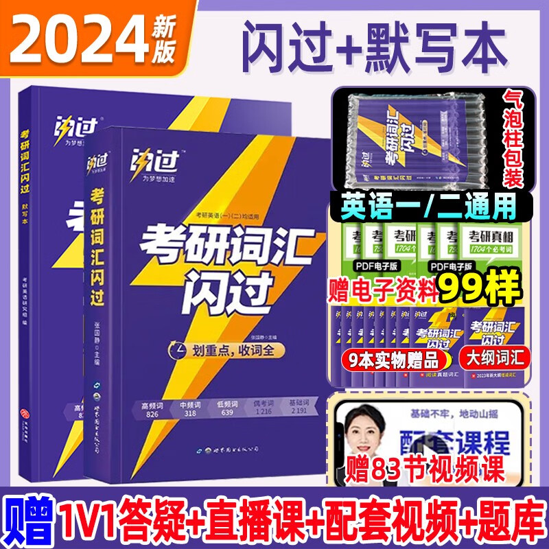 2024考研词汇闪过24考研英语词汇单词