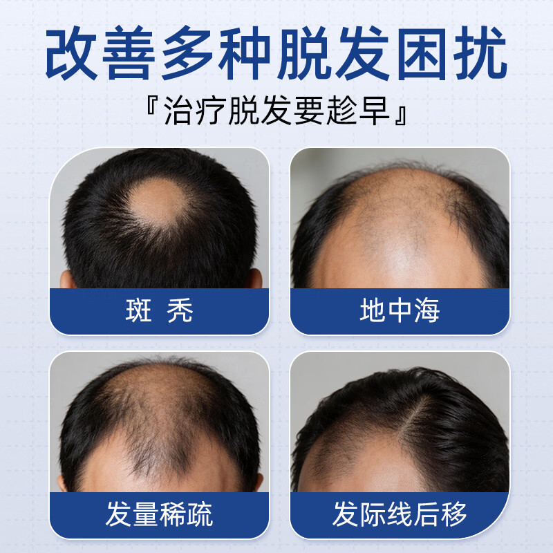 [恒医森]米诺地尔搽剂 60ml*1瓶 2盒装 60ml/瓶 5%浓度男士专用治脱发防脱生发液泡沫育发发际线增长斑秃 清爽不油腻