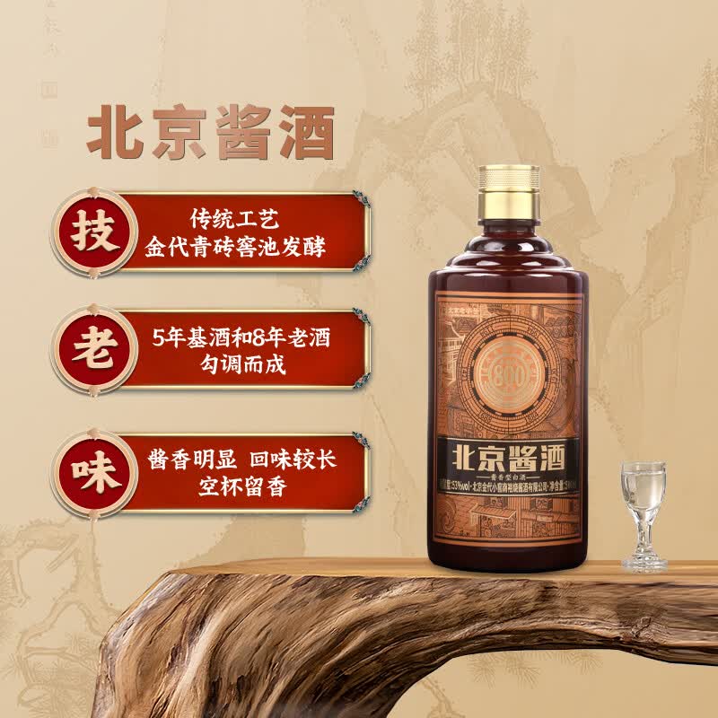 南裕烧酱酒北京酱香型白酒53度500mL京派酱酒大曲坤沙纯粮食酒礼盒 53度 500mL 6盒 整箱