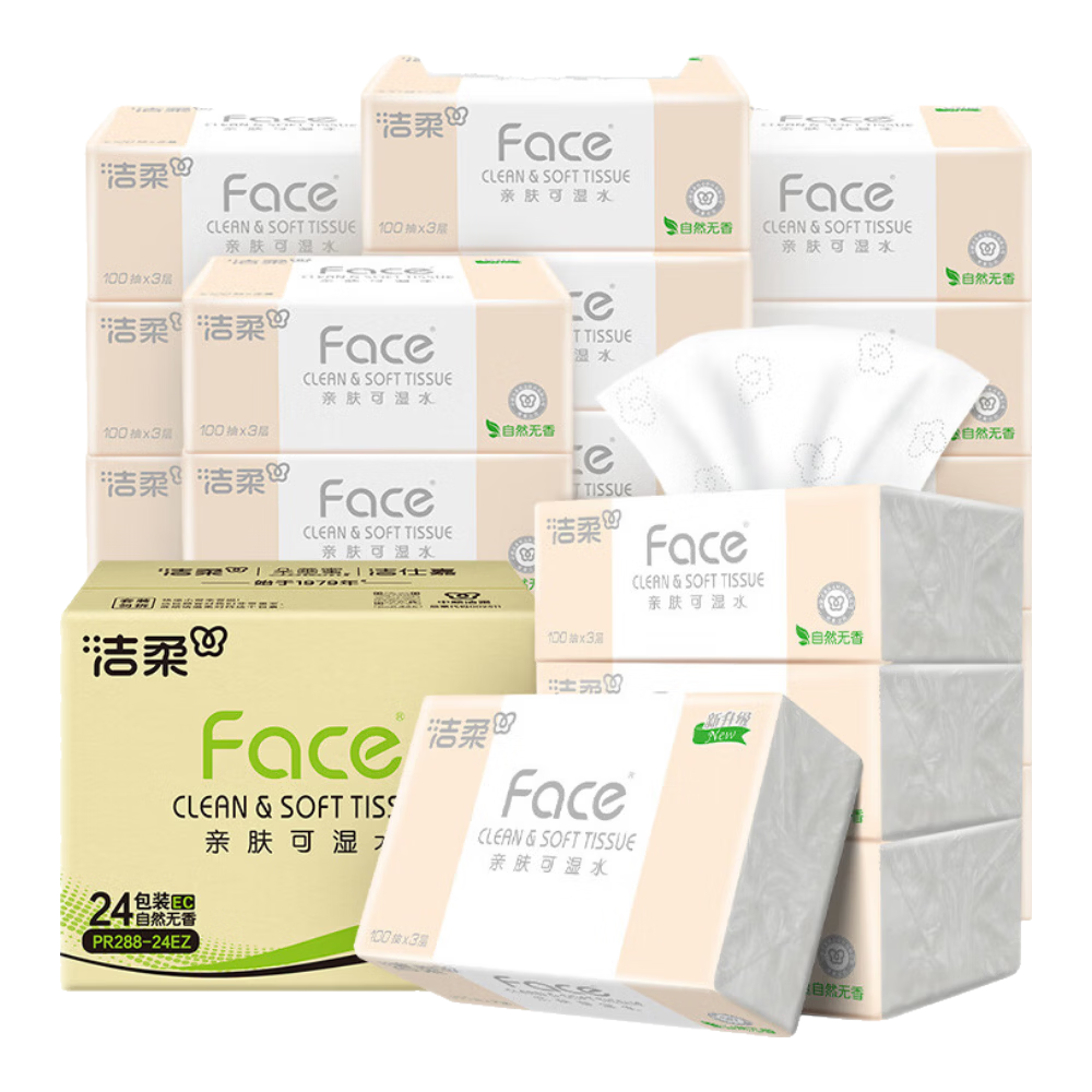 ���� ��ֽ��Face ����ֽ�� 3�� 100��*24�� 27.61Ԫ