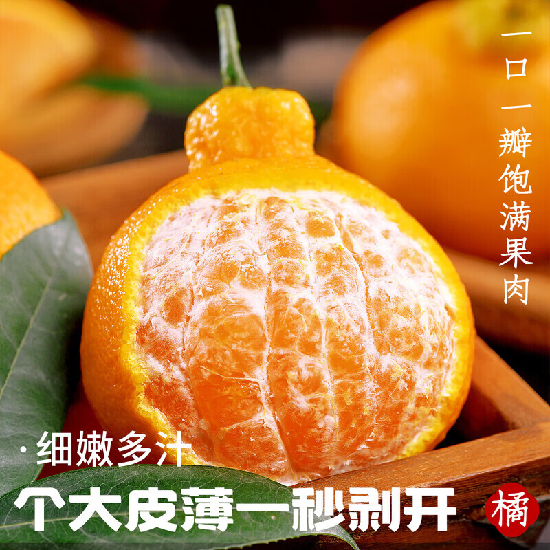 果食鲜丰四川不知火丑橘柑橘丑柑丑桔子新鲜水果整箱现摘现发当季时令水果 净重4.5-5斤精品果【70-75mm】