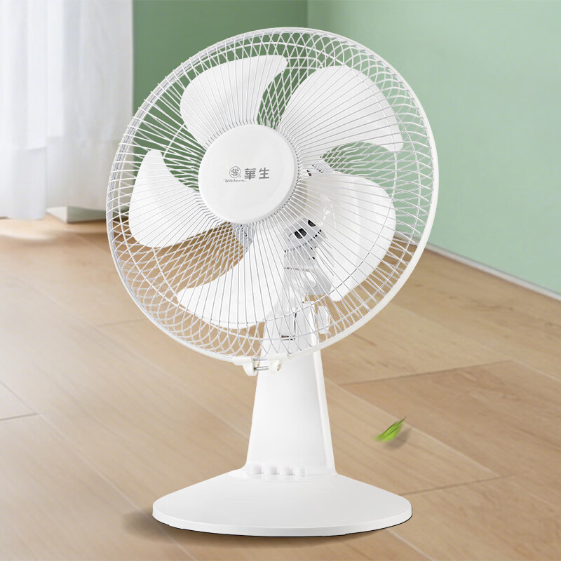 华生（Wahson）电风扇 台扇 家用风扇宿舍卧室台风扇客厅办公室节能省电摇头电扇学生床头电风扇 14英寸五叶（性价比）三档摇头FT-A1207A