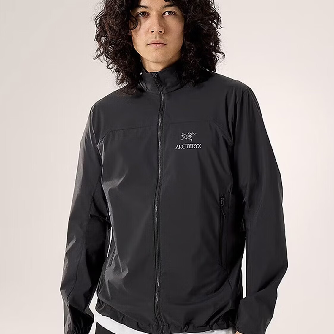 始祖鸟（ARC'TERYX）SQUAMISH JACKET男子外套户外防风透气轻薄立领风壳夹克皮肤衣 7745黑色 XS