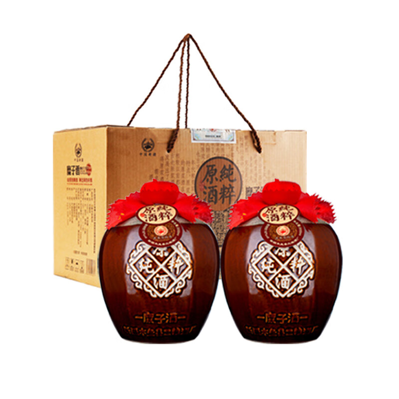 山粮【粮食酒】糜子酒纯粹原浆2升*2坛共8斤52度浓香型新疆旅游特产 52度 2L 2坛