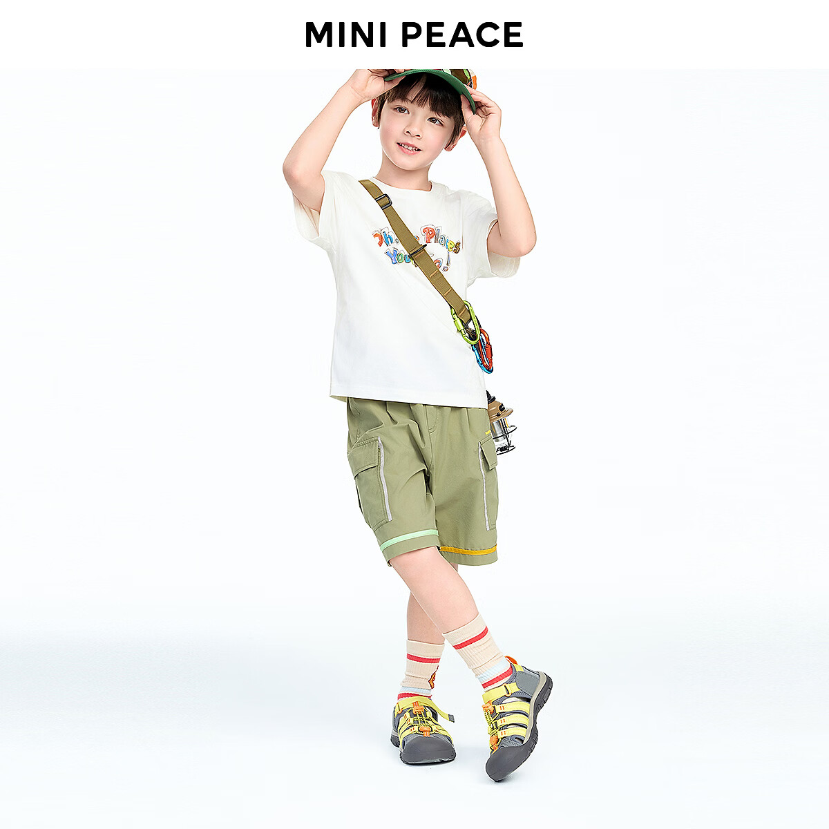[凉感速干]MINIPEACE太平鸟童装男童短袖T恤速干儿童夏装运动上衣