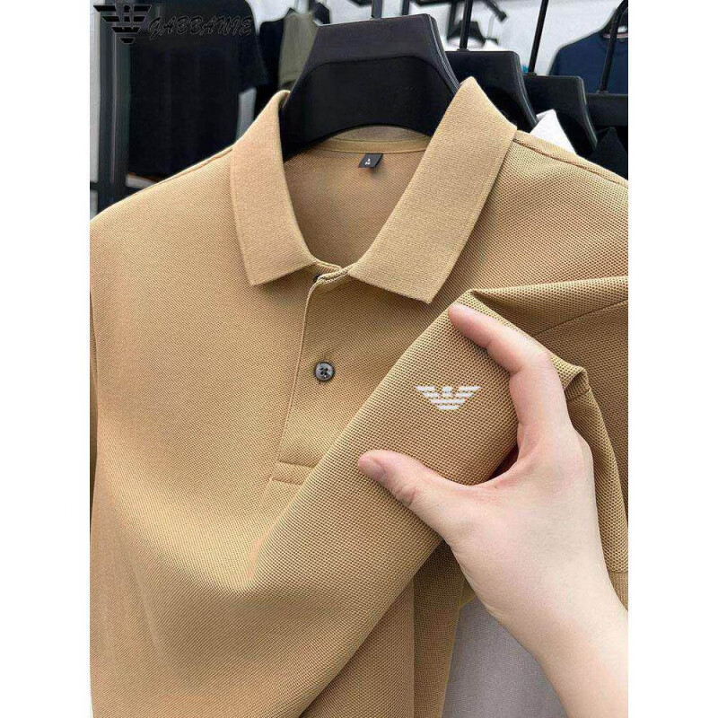 GABBANIE正品奥特莱斯撤柜新款夏季纯棉短袖T恤男商务休闲体恤高端p 十大奢侈品男装国际一线品牌紫红色_33780 L 50___建议【120-135斤】穿