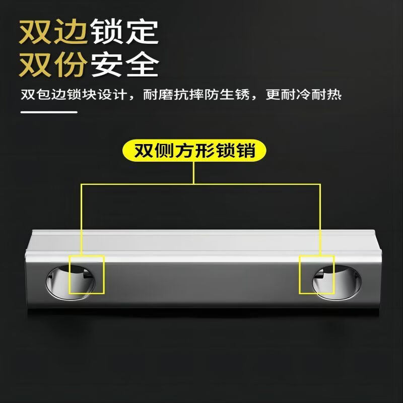 波溜紫玻璃门锁U型锁锁具双门插锁玻璃锁推拉门长锁商铺u锁型室外U形锁 U型锁 35.0cm长【3把钥匙】