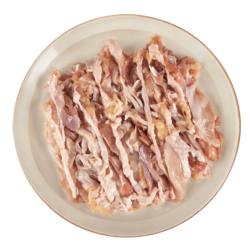 京东跑步鸡液氮原切老母鸡肉片1斤（250g*2份）鸡肉切片火锅食材