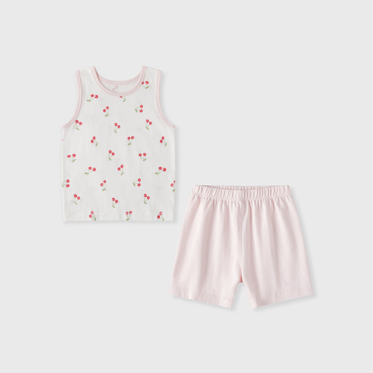 丽婴房（Les enphants）男女童夏季纯棉背心套装素色睡衣套装家居服套装夏季 【100%棉】巴黎鸟语 120 cm/6岁