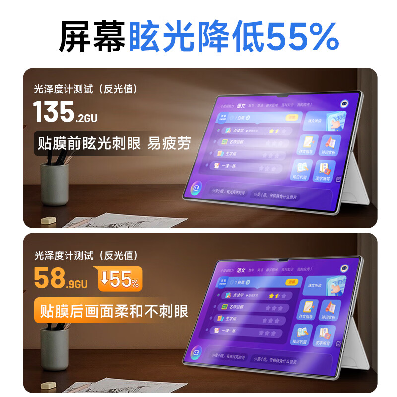 0度适用华为MATEPAD PRO11 PRO13.2 11.5/11.5S英寸钢化膜保护膜医用护眼抗蓝光AR增透抗指纹耐磨贴膜 PADPRO13.2/AR增透八项防护23/25款