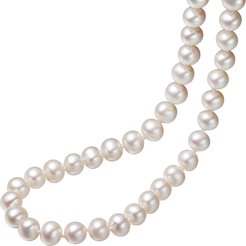 周六福珠宝：简约珍珠项链女款S925银扣淡水珍珠项链价格历史走势和精美工艺