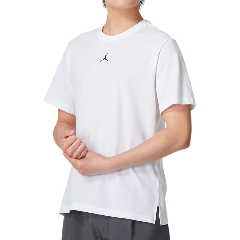 耐克（NIKE）短袖男2025夏季款AJ男装休闲体恤快干衣圆领半袖透气T恤男士 FN5830-100 XL