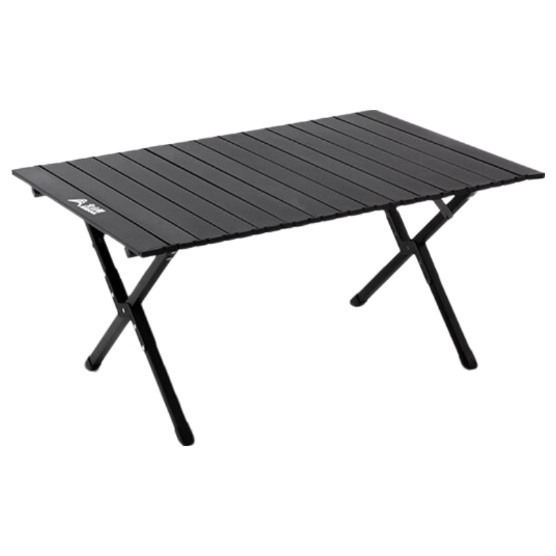 北山狼戶外折疊桌子露營蛋卷桌椅子野餐桌折疊便攜式裝備用品全套 簡象中號黑色