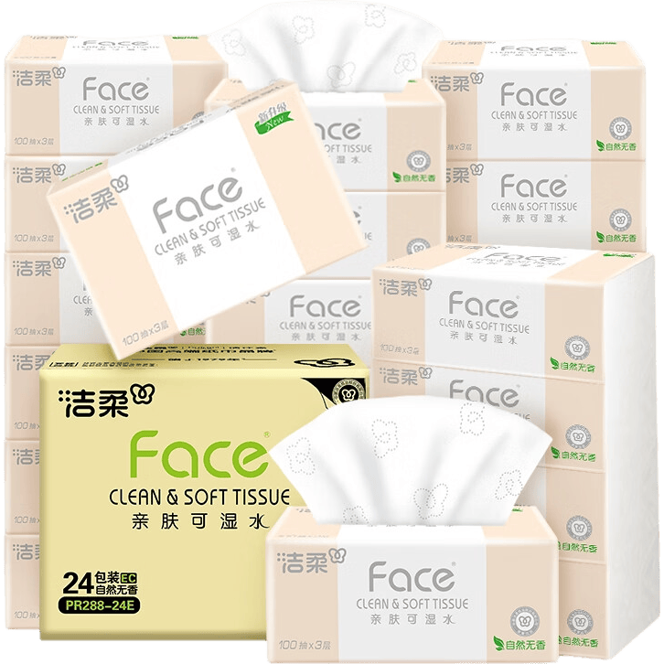 ���� ��ֽ��Face���� ��ʪˮ 3�� 100��*24�� 27.13Ԫ