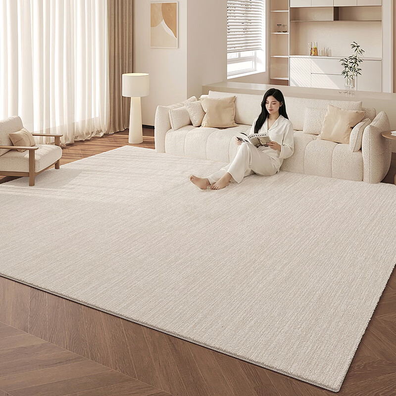布迪思免洗可擦地毯客厅2026新款家用轻奢高级简约沙发地毯防滑茶几垫子 S仿羊绒-白川 定制尺寸联系客服
